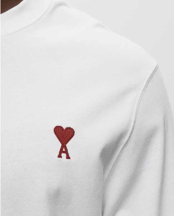 AMI Paris Long Sleves Ami De Coeur Tee - Image 2