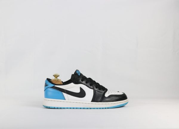 Jordan 1 Retro Low OG Black Dark Powder Blue - 42