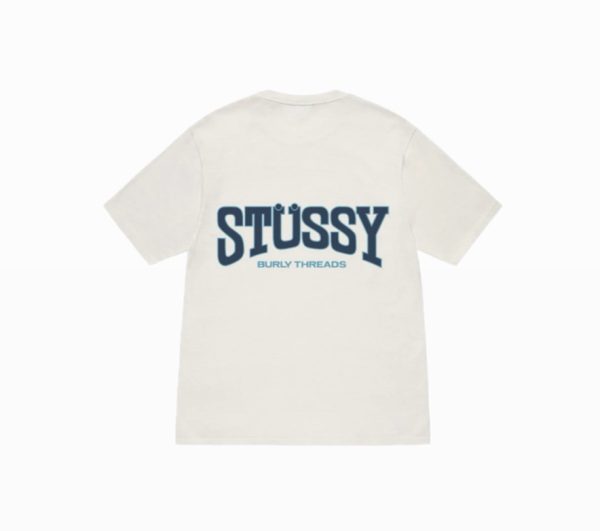 Stussy Burly Threads Pigment Dyed Tee Natural - Image 2