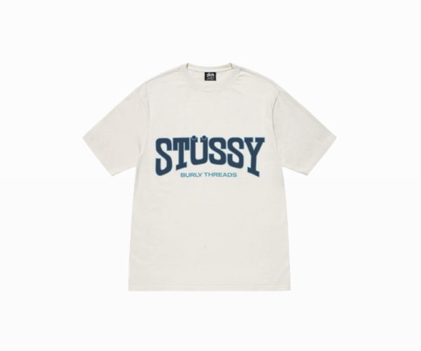 Stussy Burly Threads Pigment Dyed Tee Natural