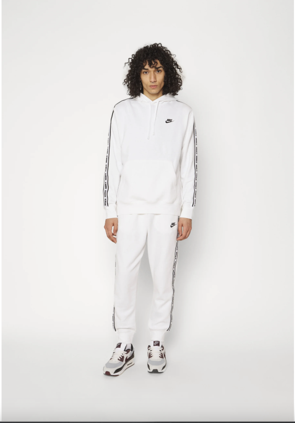 Nike Sportswear CLUB suit white black - Image 2