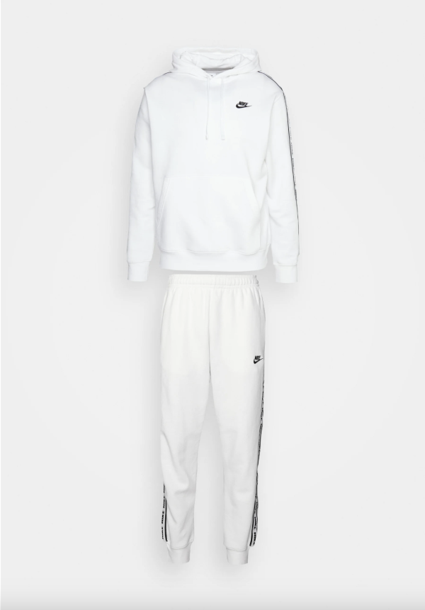 Nike Sportswear CLUB suit white black - Image 3