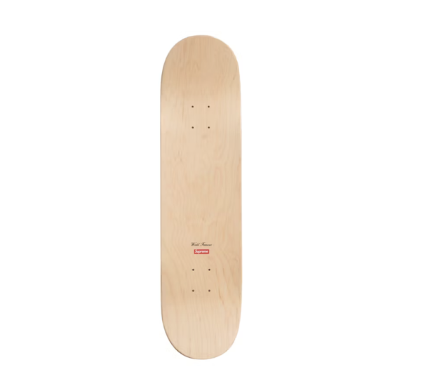 Supreme Routed Box Logo Skateboard Deck Natural - Image 2