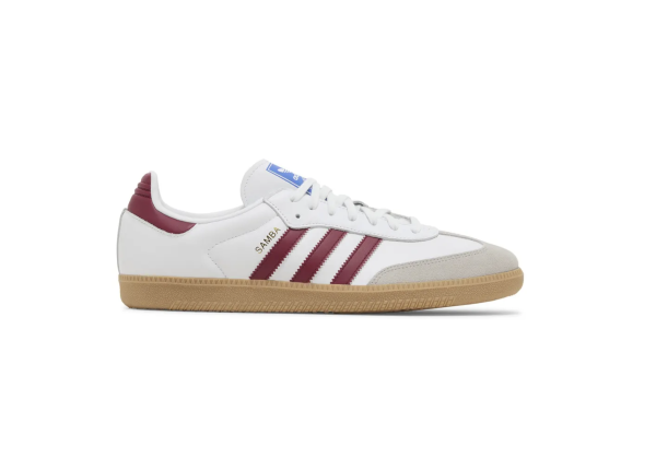 Adidas Samba OG White Burgundy Gum