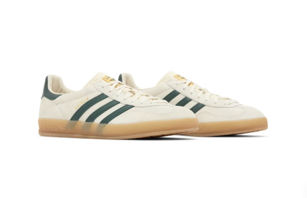 Adidas Gazelle Indoor Cream White Collegiate Green Gum - Image 3