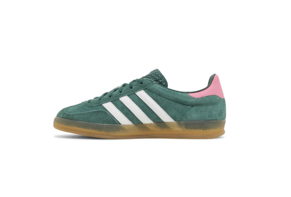 Adidas Gazelle Indoor Collegiate Green Lucid Pink - Image 2