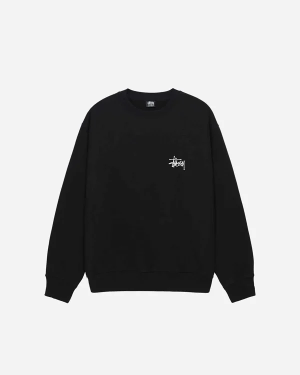 Stussy logo crewneck black