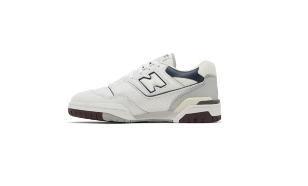 New Balance 550 White Natural Indigo Burgundy - Image 2