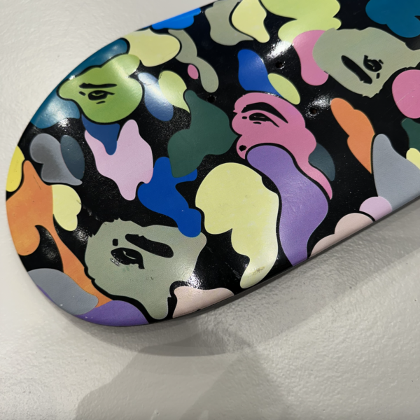 BAPE® Multi Camo Skateboard Black - Image 6