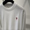 AMI Paris Long Sleves Ami De Coeur Tee