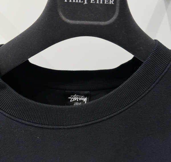 Stussy logo crewneck black - Image 5