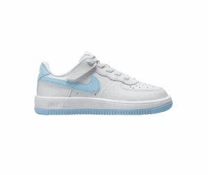 Nike Force 1 Low EasyOn White Aquarius Blue PS