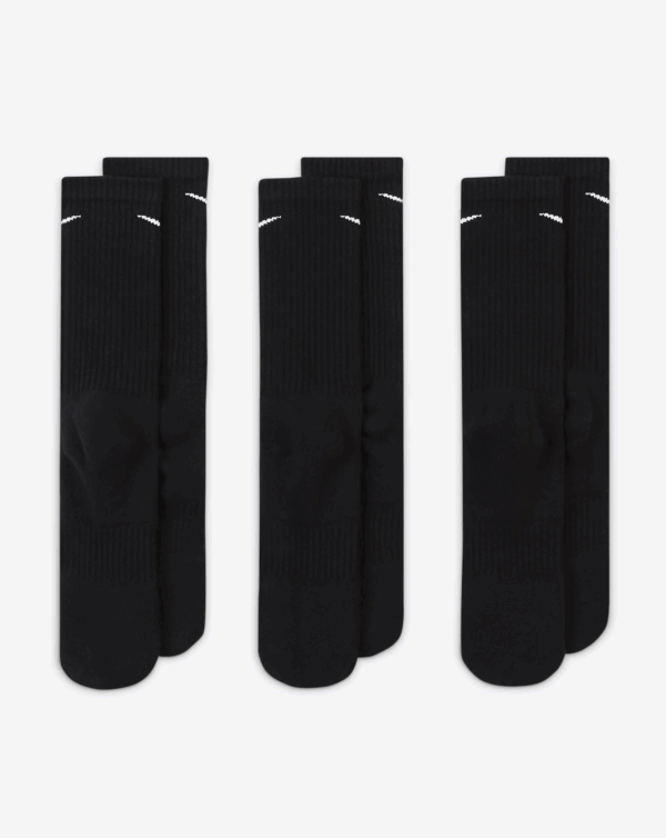 Nike Everyday Lightweight  3 Pack Black Socks