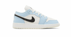 Jordan 1 Low Ice Blue Black GS
