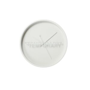 Virgil Abloh x IKEA MARKERAD "TEMPORARY" Wall Clock White