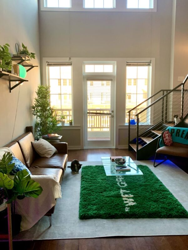 Virgil Abloh x IKEA MARKERAD "WET GRASS" Rug - Image 2