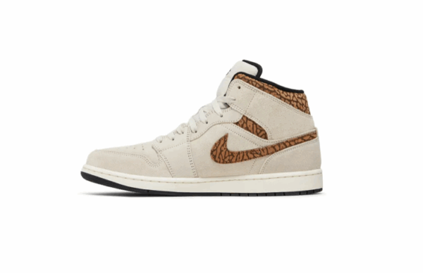 Jordan 1 Mid SE Brown Elephant - Image 2