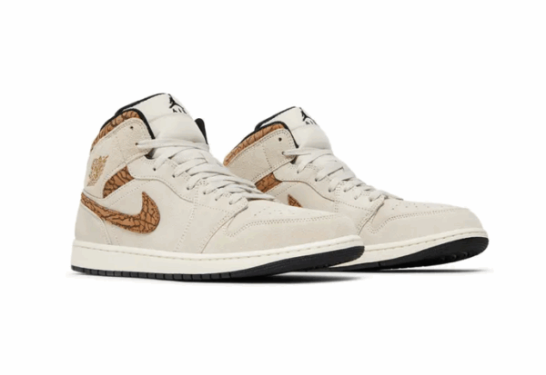 Jordan 1 Mid SE Brown Elephant - Image 5