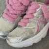 Fluffy Laces Dark Pink
