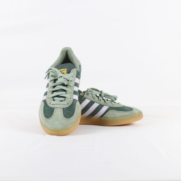 Adidas Gazelle Indoor Mineral Green Silver Dawn - 39 1/3