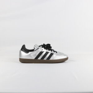 Adidas Samba OG Silver Metallic Black Gum - 40 2/3