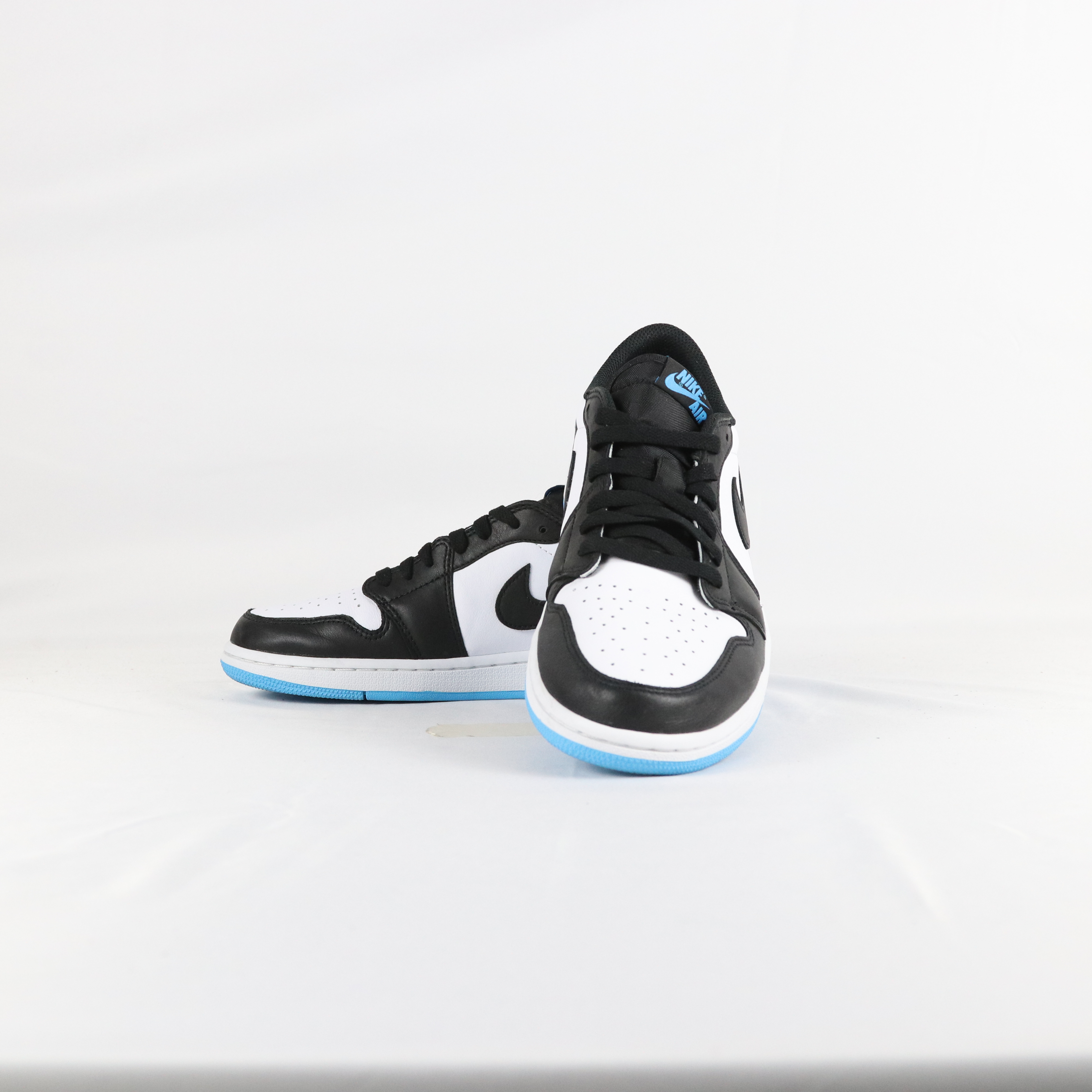 Jordan 1 Retro Low OG Black Dark Powder Blue W - 43