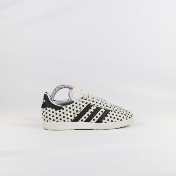 Adidas Gazelle White Black Dot - 38 2/3