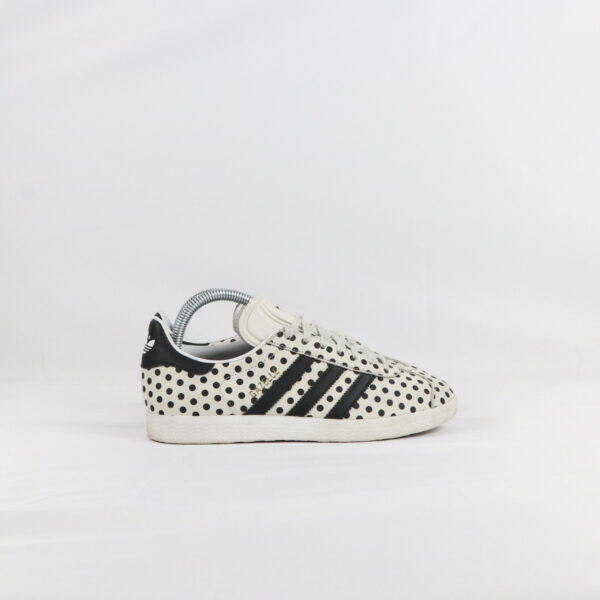 Adidas Gazelle White Black Dot - 38 2/3