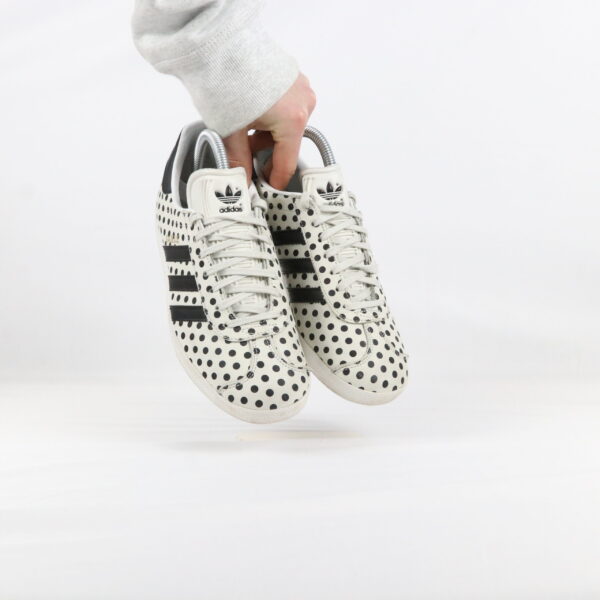 Adidas Gazelle White Black Dot - 38 2/3