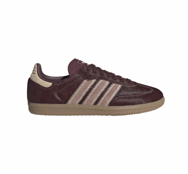 Adidas Samba OG Maroon Sand Strata Pony W